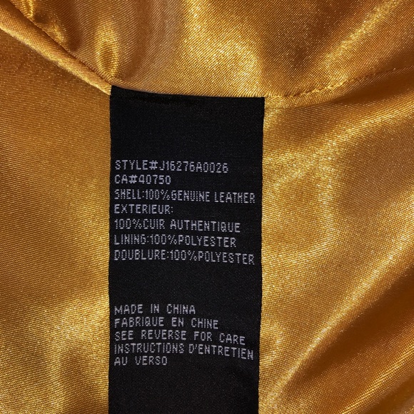 Heavy Oversized Yellow Leather Button Down - Picture 5 of 8